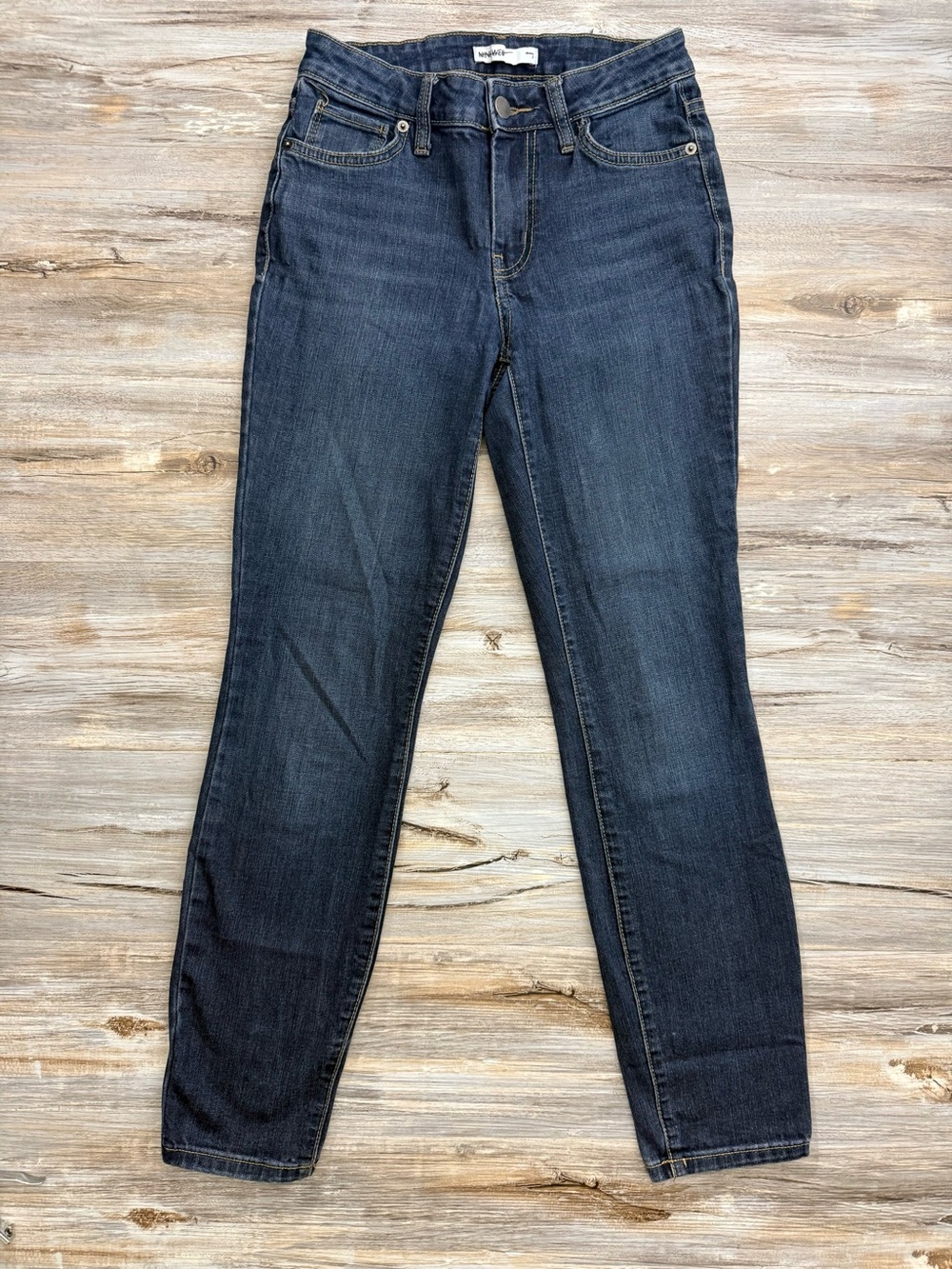 Nine West Skinny Ankle Jeans Women's Size 2 Blue Denim 5-Pocket Stretch
